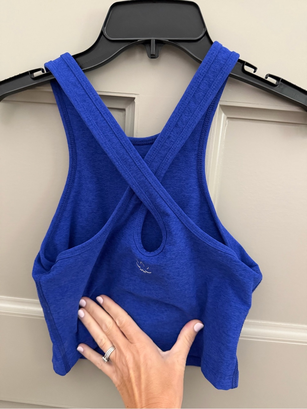 Beyond yoga Women’s spacedye Tank Top in Royal Blue - Picture 2 of 3
